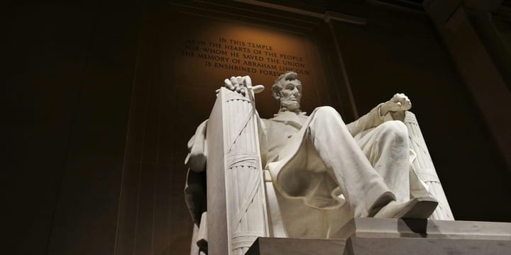 The Lincoln memorial.