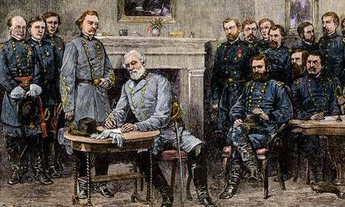 R.E. Lee Surrenders As Traitor